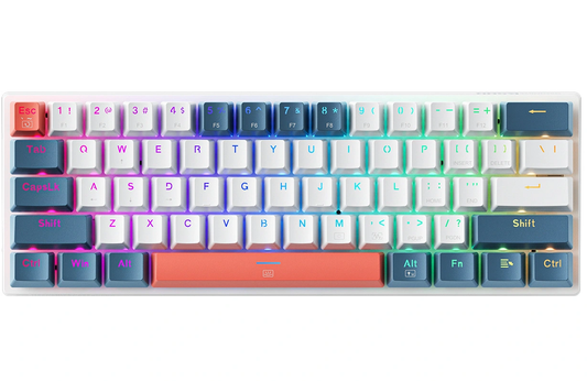 Gaming-Tastatur Wired USB Machenike K500-B61 Mechanisch, RGB, Hintergrundbeleuchtung Rot, Weiß Blau