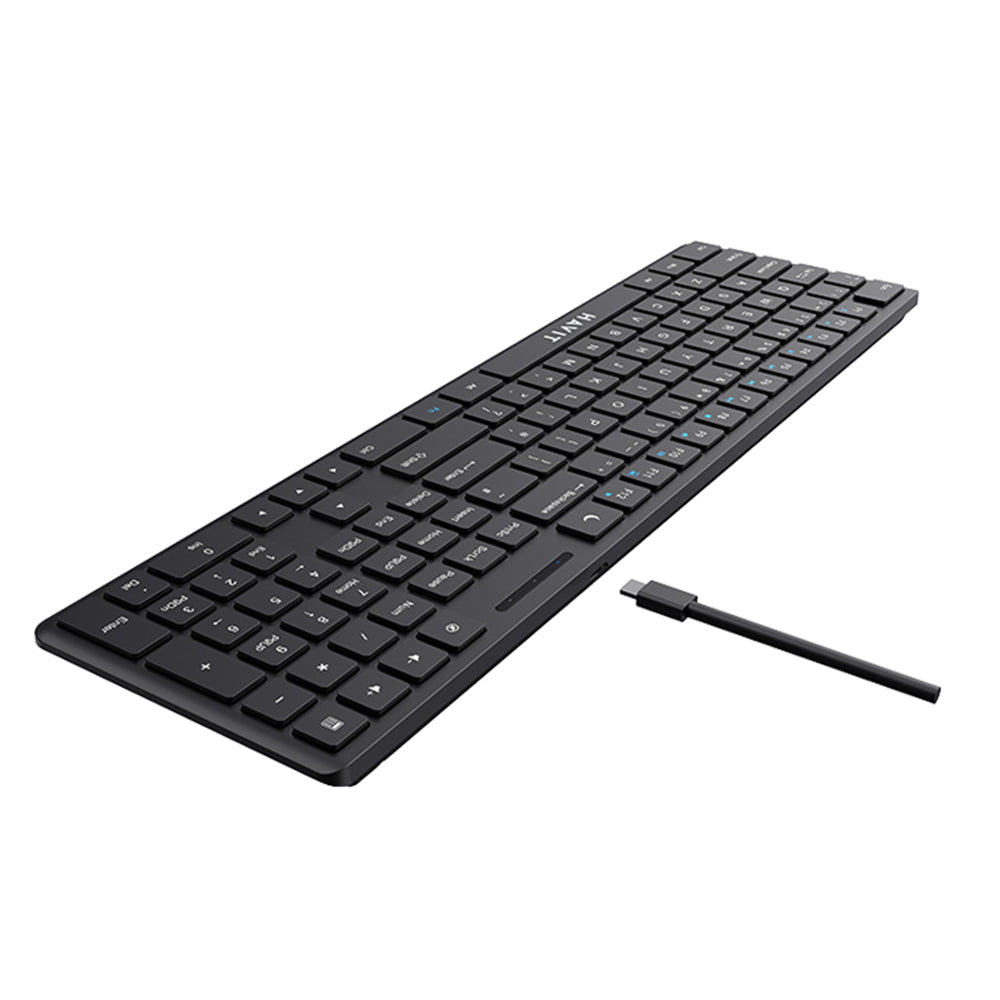 Wired USB-Tastatur HAVIT KB252, USB-C, 1,5m, Schwarz