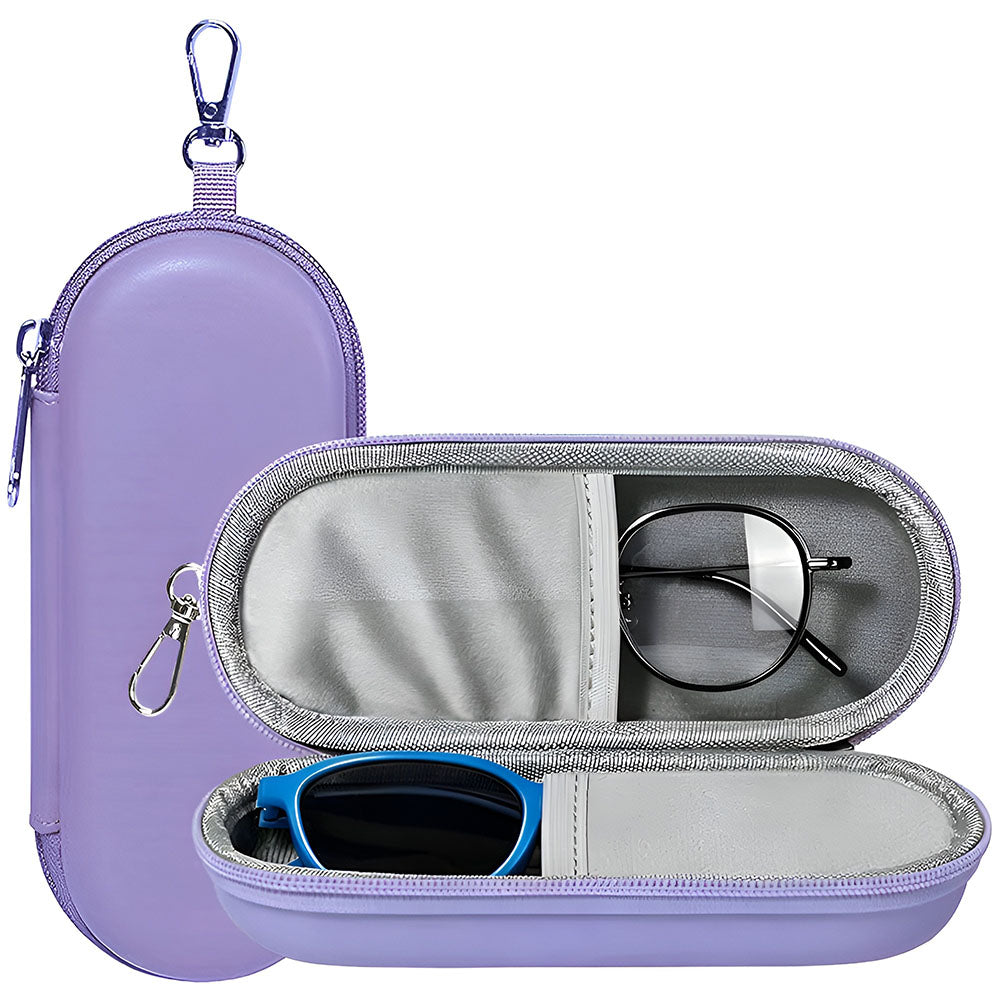 Techsuit ETJ3 Glasses Case, 165mm x 65mm x 40mm, Purple