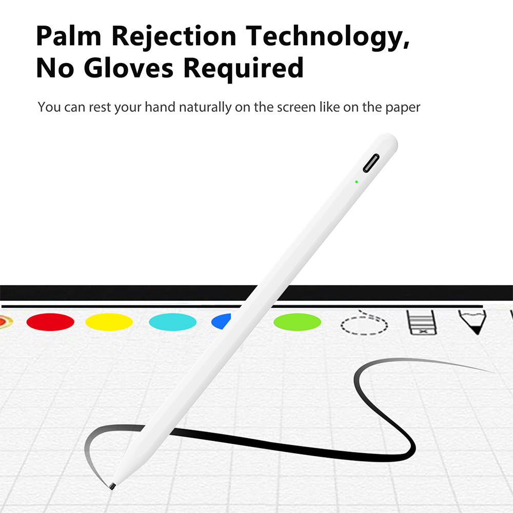Touch Pen Techsuit A580S für Apple iPad, Aktive Version, Weiß