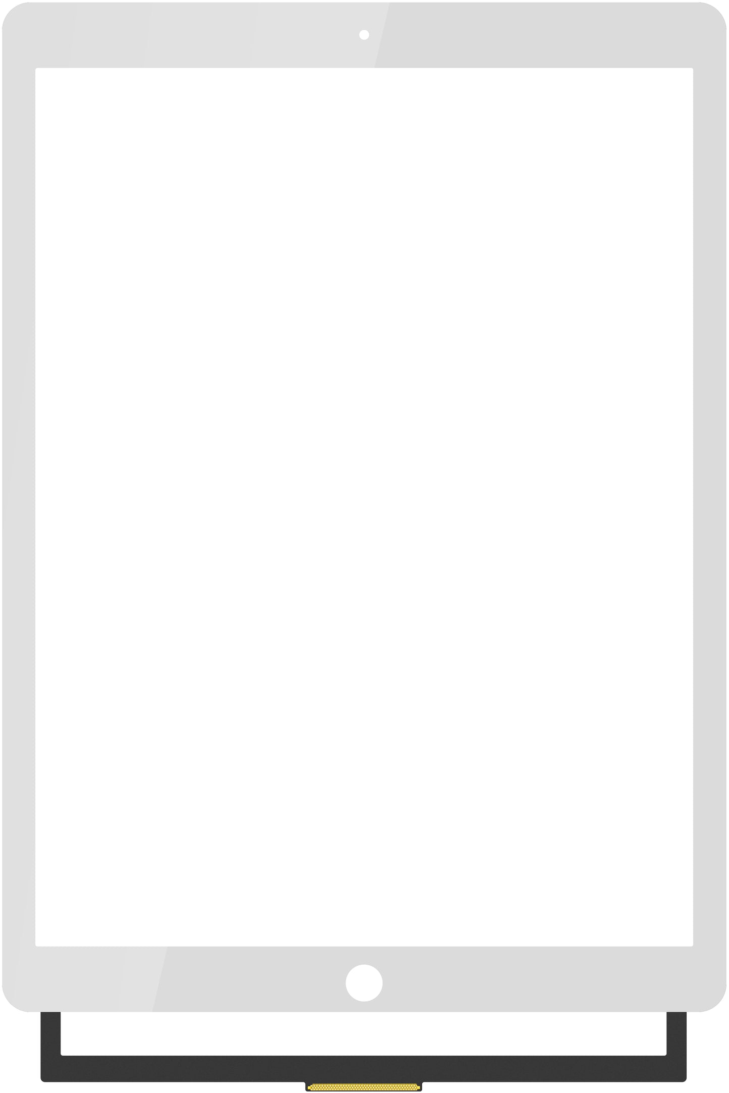 Touchscreen Forward Guard OCA für Apple iPad Pro 12.9 (2017), Weiß