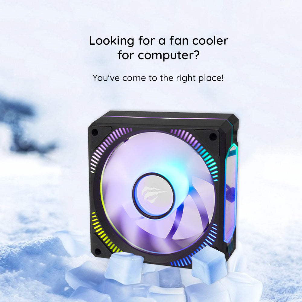 HAVIT F2096 Fan, RGB, 1800RPM, 30dB, 3W, Black