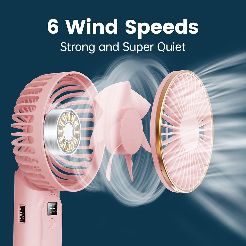 Techsuit M12 Portable Fan, Pink