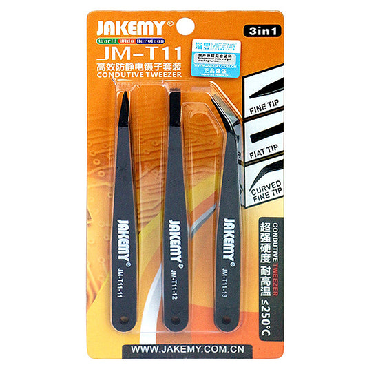 Jakemy Antistatik-Pinzette JM-T11, 3in1