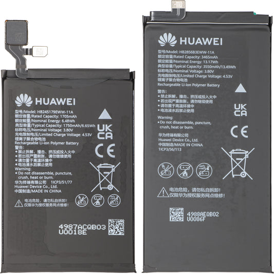 Akku Huawei Mate X7, HB2856B3EWW-11A + HB245179EWW-11A, Service Pack 02357JJU