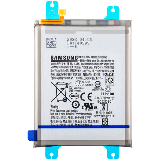 Akku Samsung Galaxy A22 A225 / A32 A325 / A31 A315, EB-BA315ABY, Service Pack GH82-25567A