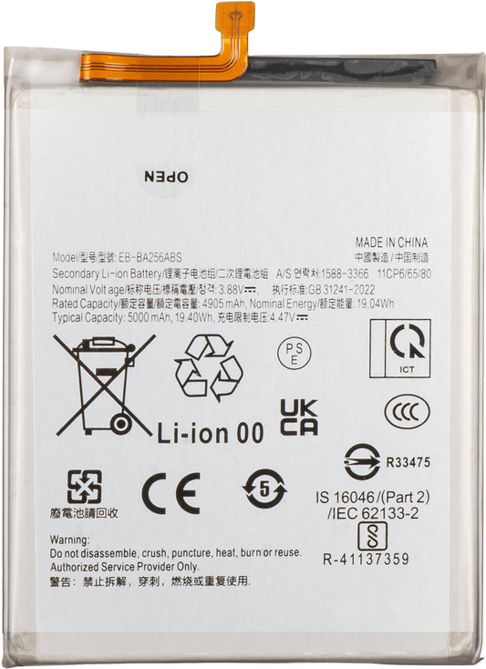 Akku Samsung Galaxy A55 5G A556 / A35 5G A356 / A25 A256 / A54 A546 / A34 A346, EB-BA256ABS