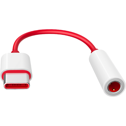 Audio-Adapter USB-C – 3,5 mm OnePlus TC01W, 0,09 m, Rot 5461100024