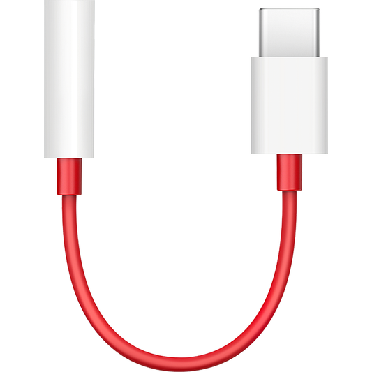 Audio-Adapter USB-C – 3,5 mm OnePlus TC01W, 0,09 m, Rot 5461100024