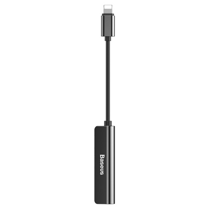 Lightning Audio Adapter - Lightning / 3.5mm Baseus L52, Black, Resealed CALL52-01