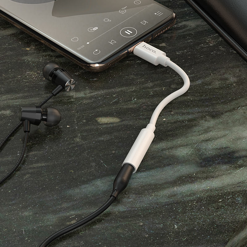 USB-C Audio Adapter - 3,5 mm HOCO LS30, Weiß