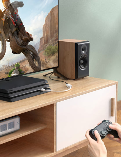 Audioadapter UGREEN US206, USB-A - 3,5mm, Weiß