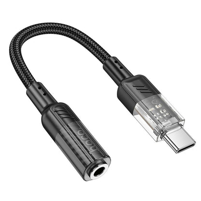 Audio-Adapter USB-C – 3,5 mm HOCO LS37, Schwarz