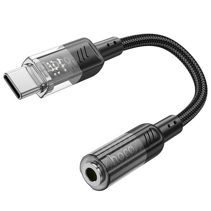 Audio-Adapter USB-C – 3,5 mm HOCO LS37, Schwarz