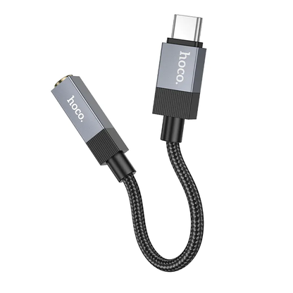 USB-C Audio Adapter - 3.5mm HOCO UPA32C, Black