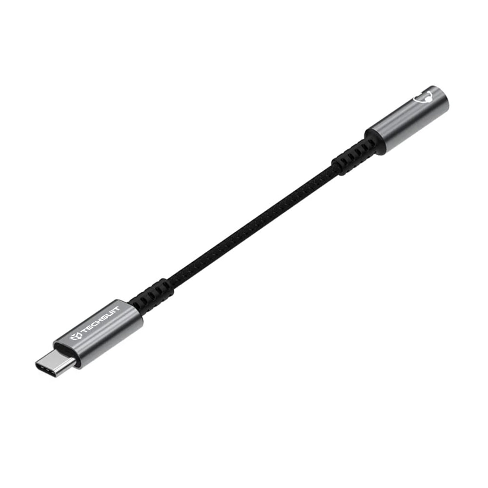 Audioadapter USB-C - 3,5mm Techsuit AC14 SonicPiX, Grau