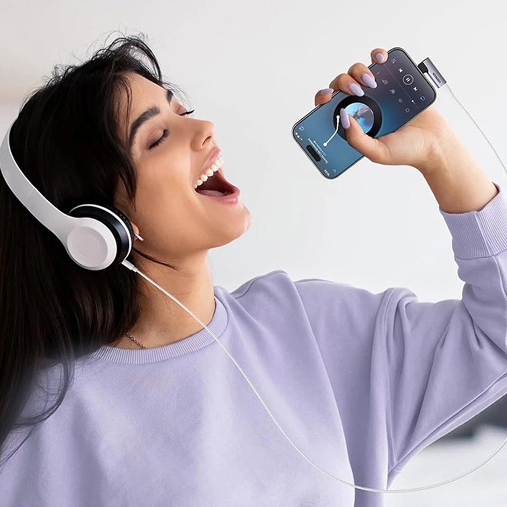 Audioadapter USB-C - 3.5mm UGREEN CM460 (20194) Winkelform, Grau