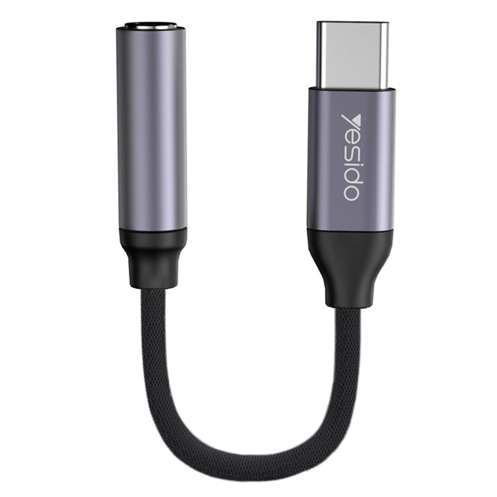 Audioadapter USB-C - 3.5mm Yesido YAU19, Schwarz