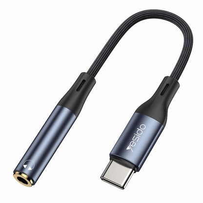 Audioadapter USB-C - 3.5mm Yesido YAU38, Schwarz