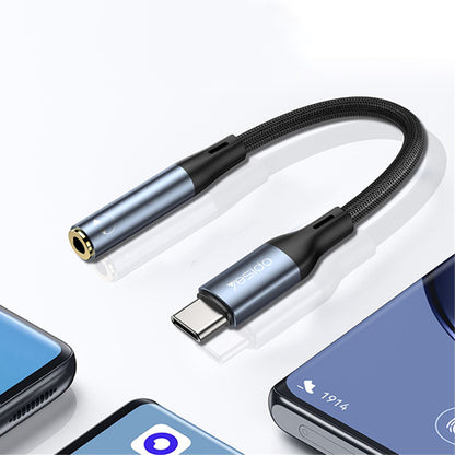 Audioadapter USB-C - 3.5mm Yesido YAU38, Schwarz