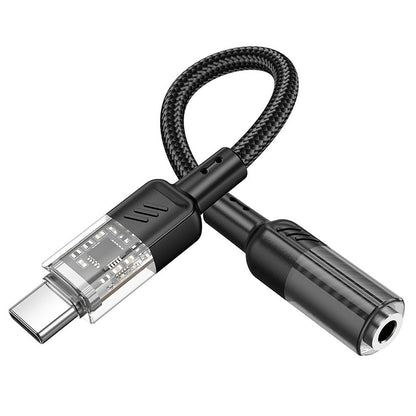 Audio-Adapter USB-C – 3,5 mm HOCO LS37, Schwarz