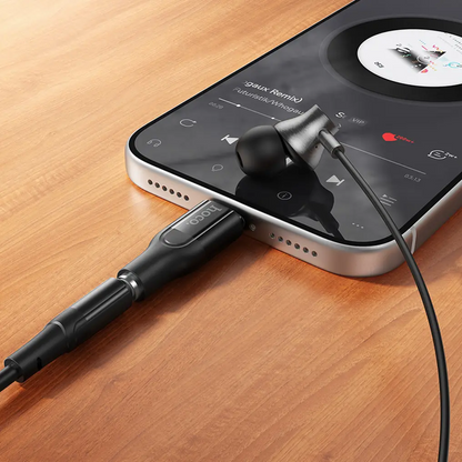 USB-C Audio Adapter - 3,5 mm HOCO UPA35, Schwarz