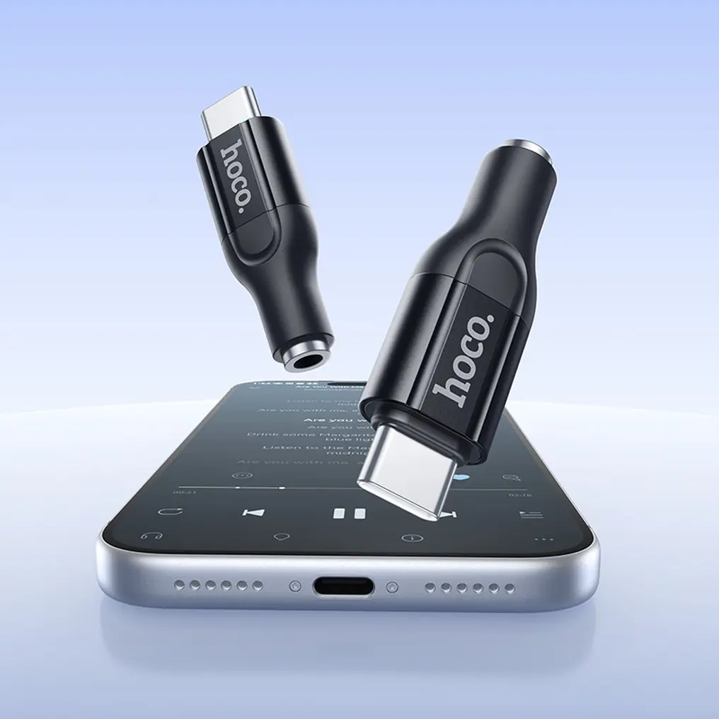USB-C Audio Adapter - 3,5 mm HOCO UPA35, Schwarz