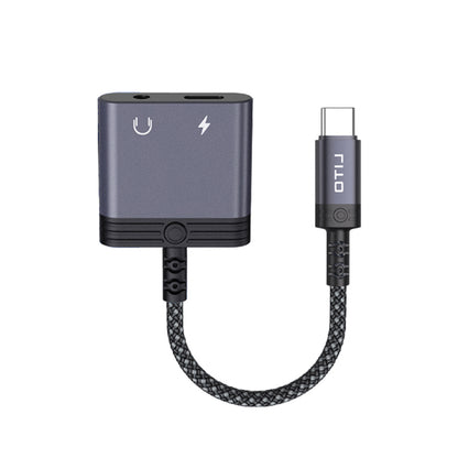 Audioadapter USB-C - USB-C / 3,5mm Lito LA04T, Schwarz