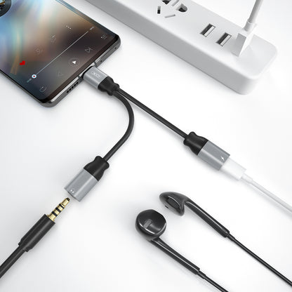 USB-C Audio Adapter - USB-C / 3.5mm XO Design NBR160B, Black
