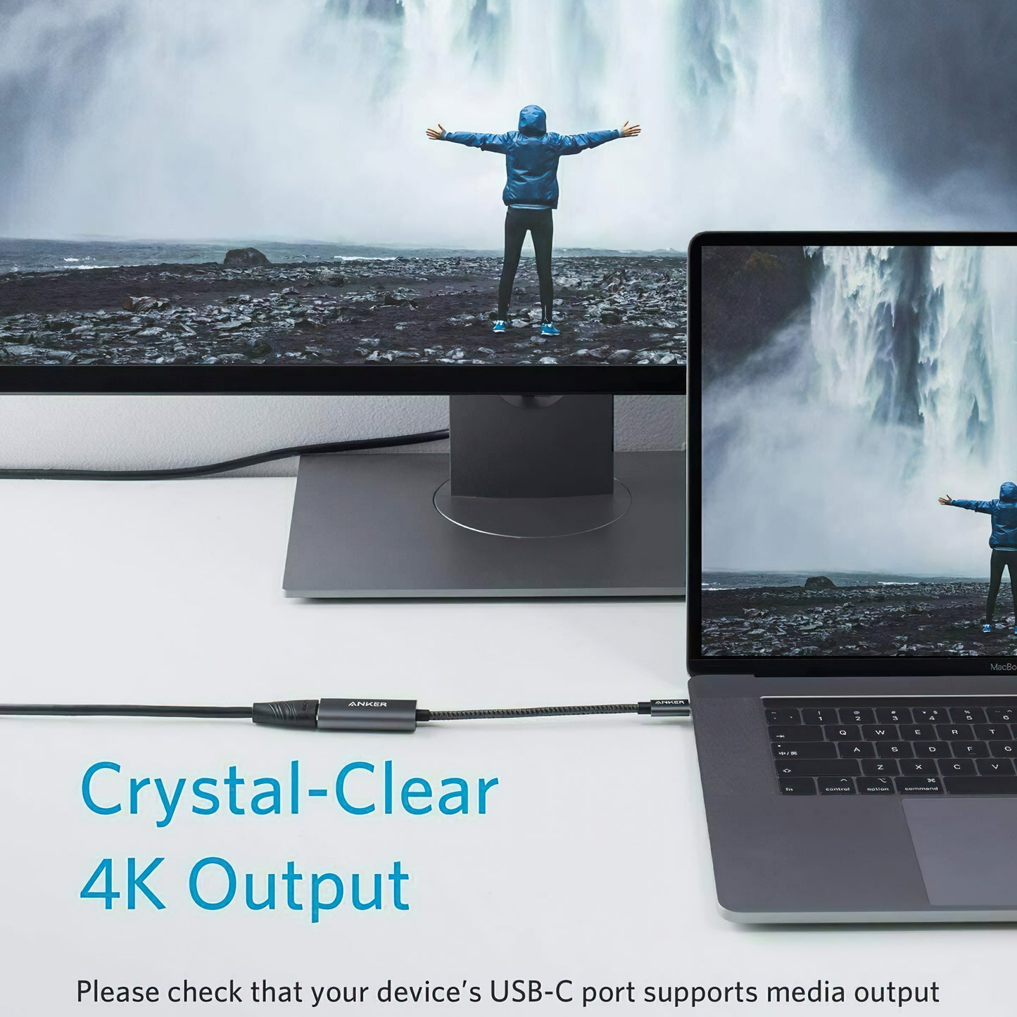 Audio- und Videoadapter USB-C - HDMI Anker PowerExpand+, Grau A83120A1