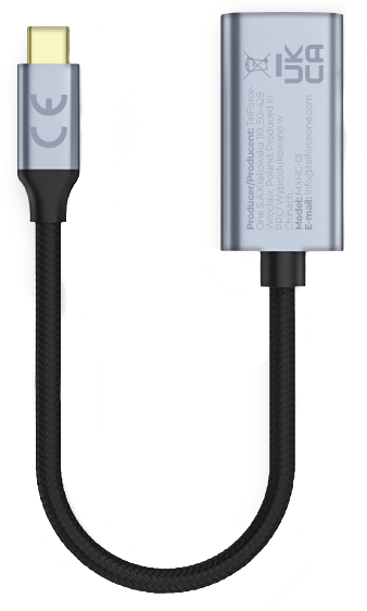 Audio- und Videoadapter USB-C - HDMI MaXlife MXHC-01, Grau