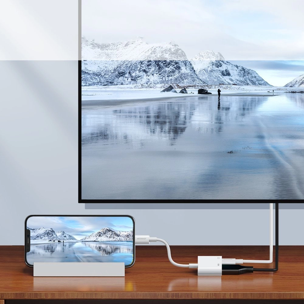 Audio- und Videoadapter Lightning - HDMI / Lightning Joyroom S-H141, Weiß