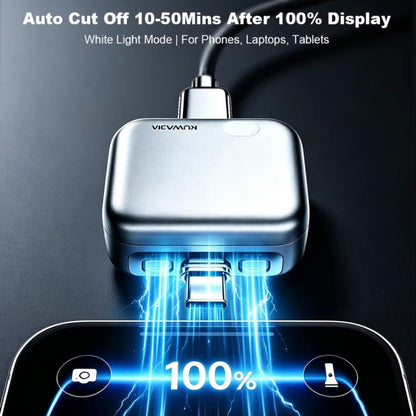 Forward KH-51 USB-C Auto Disconnect Car Adapter for Power Supply with Automatic Disconnection and Battery Protection, Silver