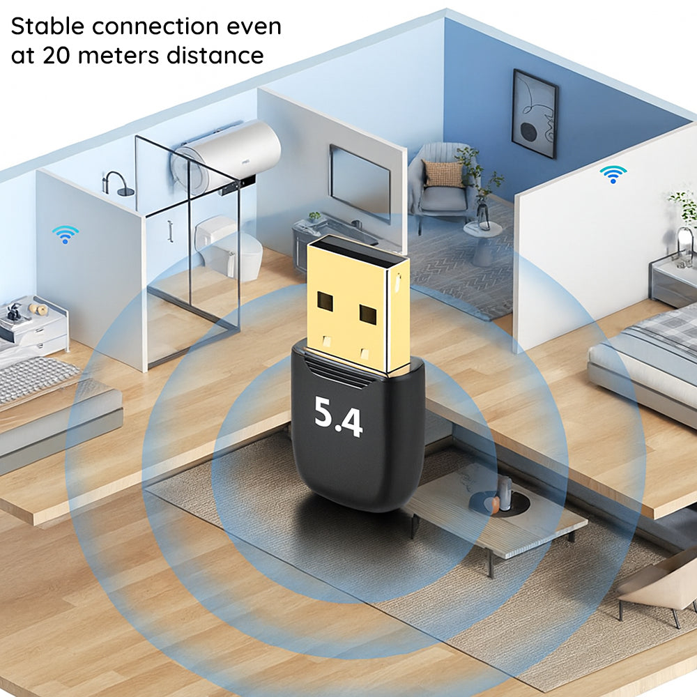 Bluetooth USB Adapter Techsuit BlueJet A20, Schwarz
