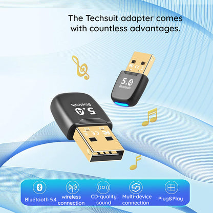 Bluetooth USB Adapter Techsuit BlueJet A20, Schwarz