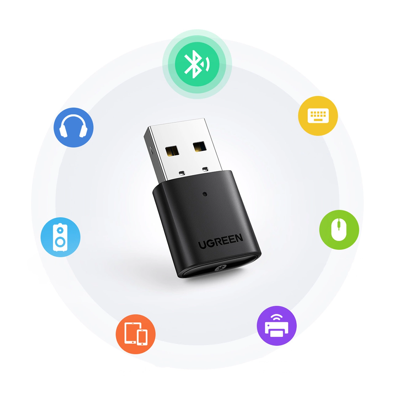 USB Bluetooth Adapter UGREEN CM390 (80889) Neue Version, Schwarz