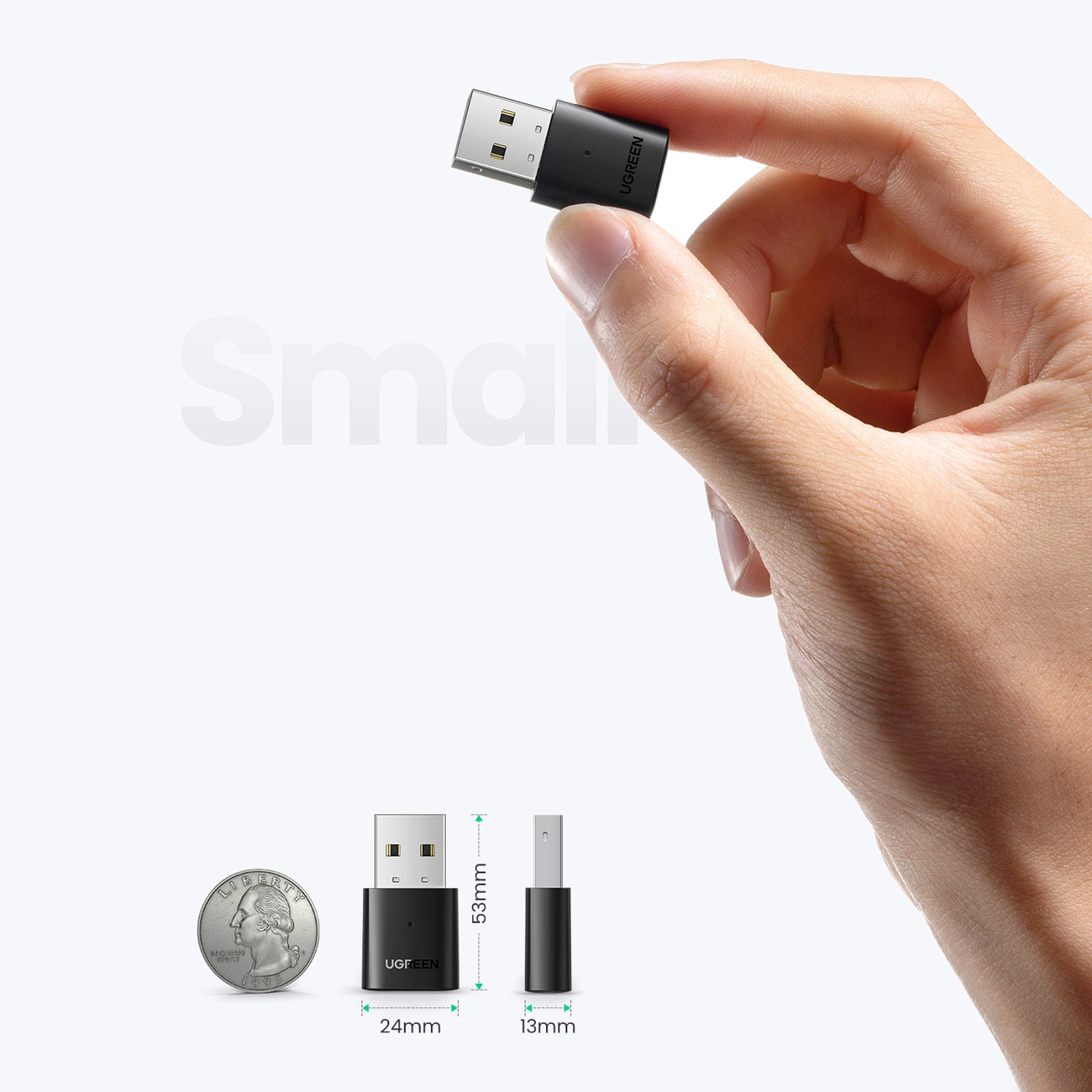 USB Bluetooth Adapter UGREEN CM390 (80889) Neue Version, Schwarz