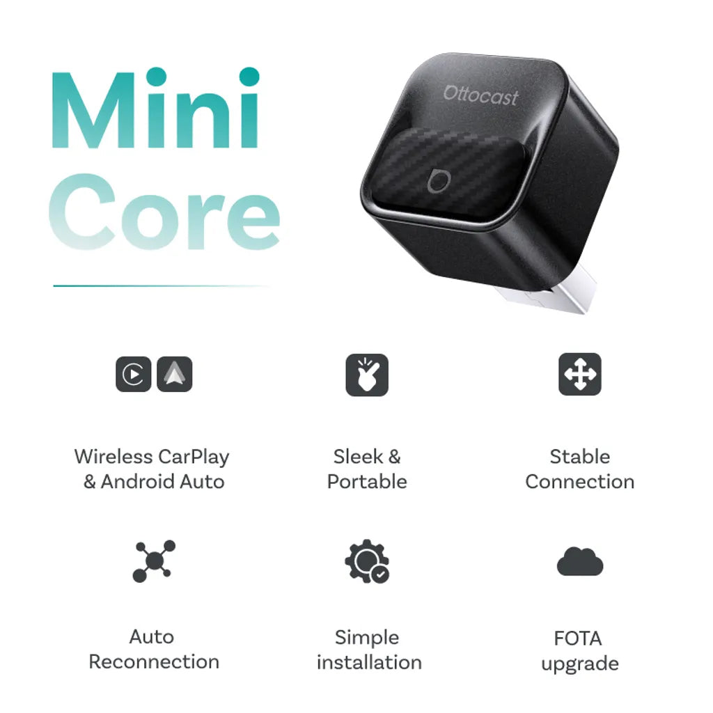 Wireless Carplay / Android Auto Adapter Ottocast Mini Pico Style B for Apple iPhone / Android Series CA525-T3