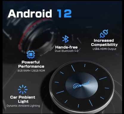 Wireless Carplay / Android Auto Adapter Ottocast OttoAibox P3 für Apple iPhone / Android Series PCS46