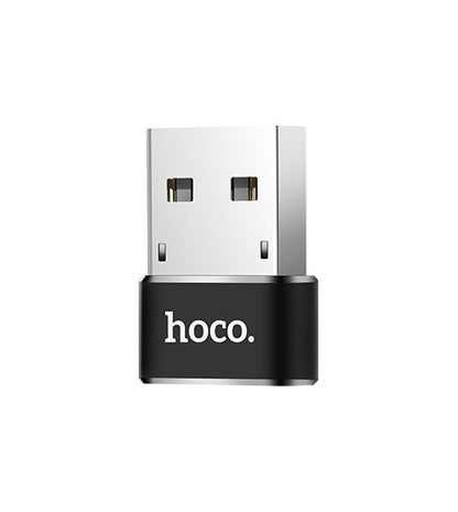 Daten- und Ladeadapter USB-C - USB-A HOCO UA6, Schwarz