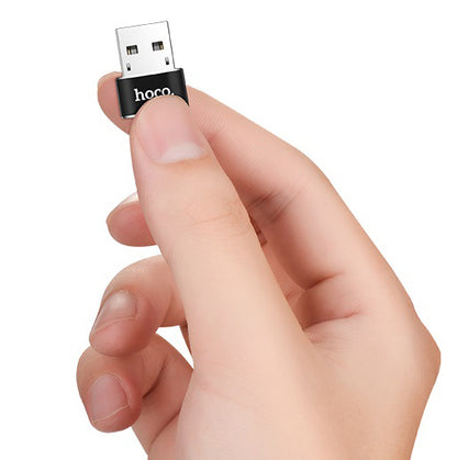 Daten- und Ladeadapter USB-C - USB-A HOCO UA6, Schwarz