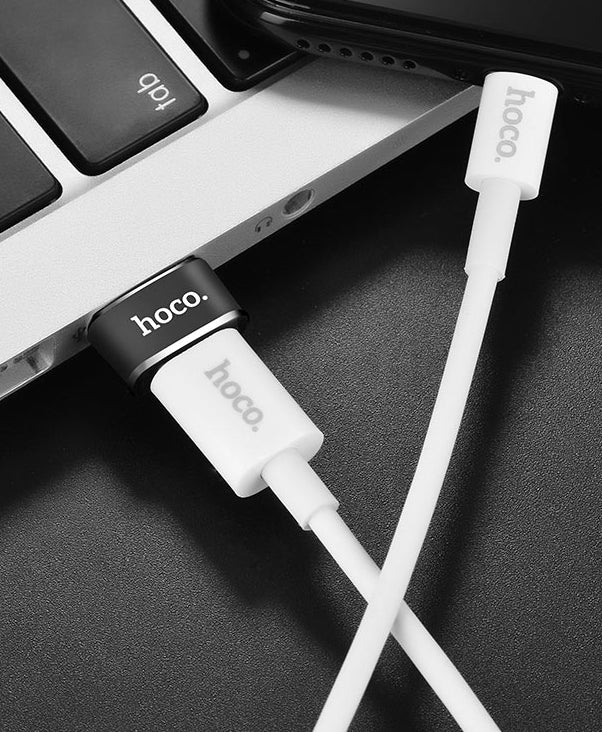 Daten- und Ladeadapter USB-C - USB-A HOCO UA6, Schwarz