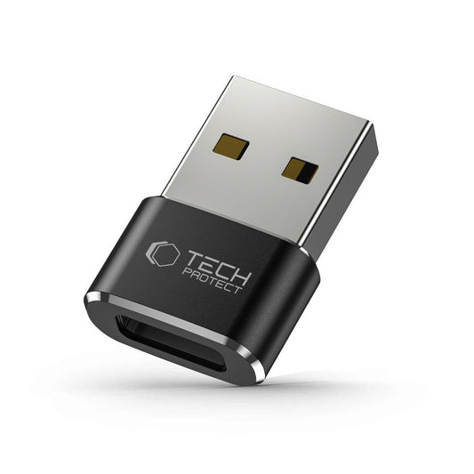 USB-C - USB-A Daten- und Ladeadapter Tech-Protect Ultraboost, Schwarz