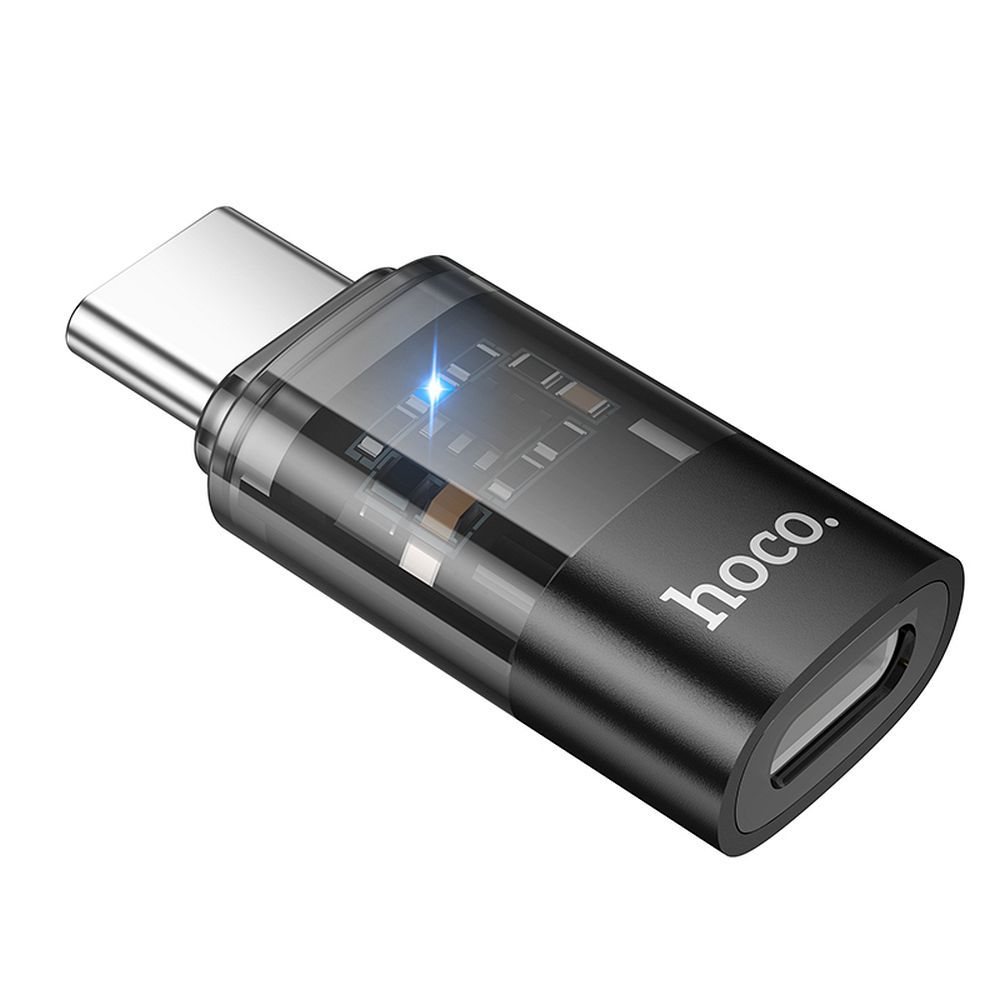 Daten- und Ladeadapter Lightning - USB-C HOCO UA36D, Schwarz