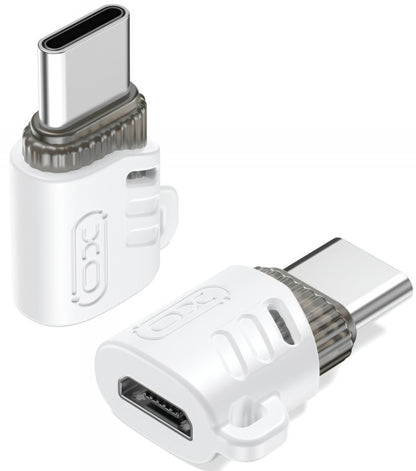Daten- und Ladeadapter microUSB - USB-C XO Design NB256G, Weiß