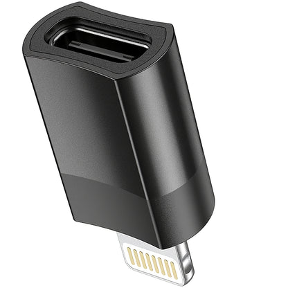 Daten- und Ladeadapter USB-C – Lightning HOCO UA17, Schwarz