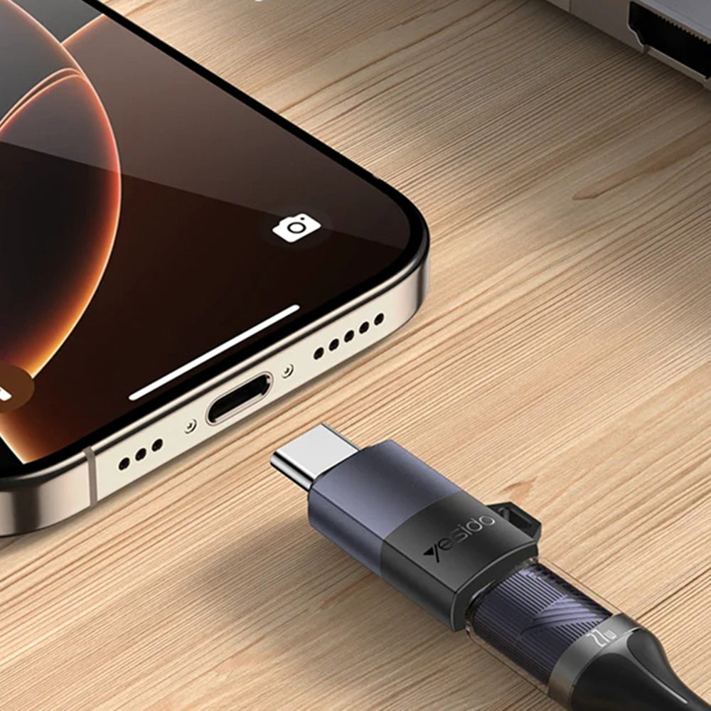 Daten- und Ladeadapter Lightning - USB-C Yesido GS28, Grau