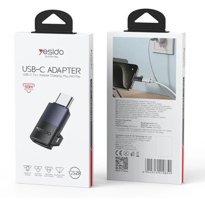 Daten- und Ladeadapter Lightning - USB-C Yesido GS28, Grau