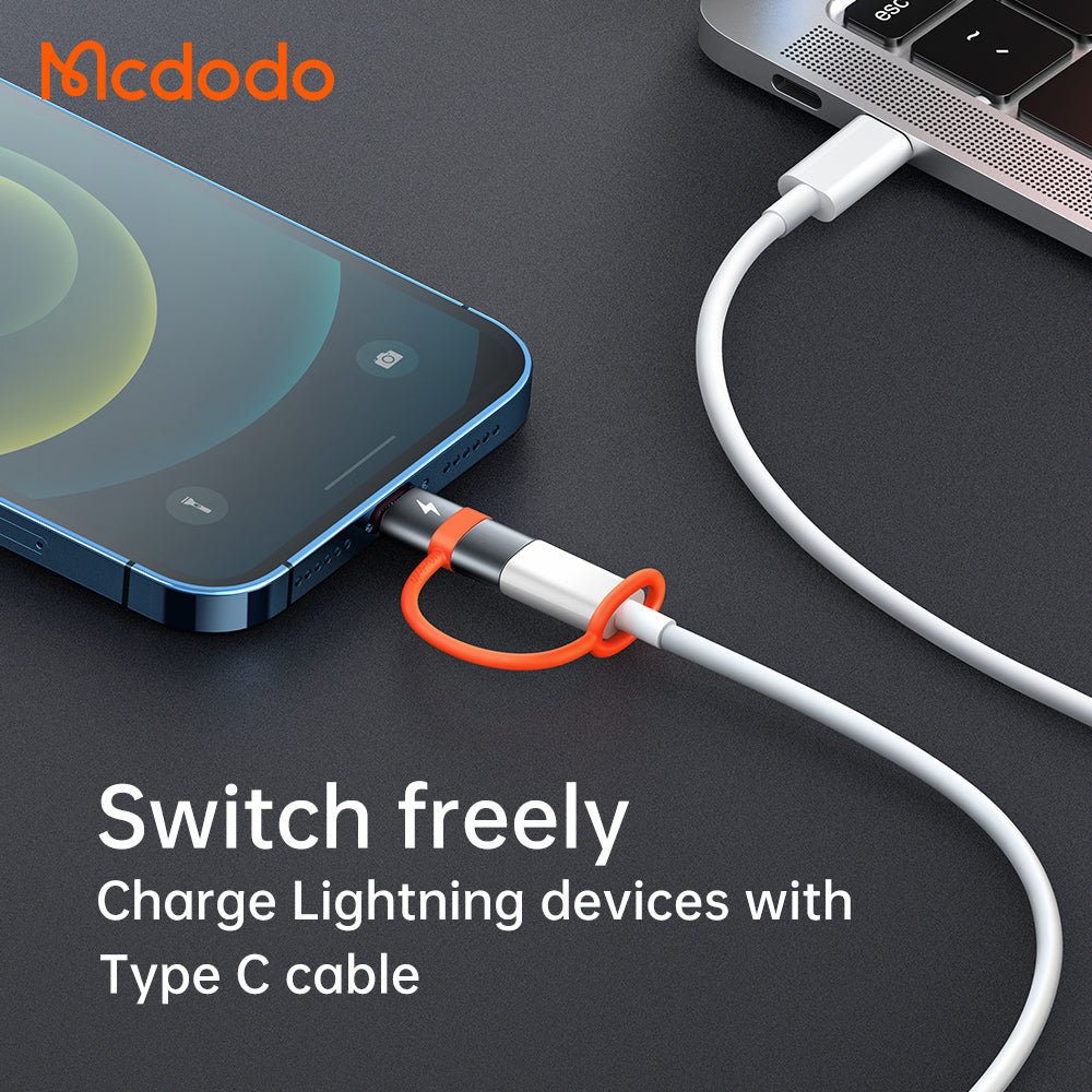 USB-C - Lightning McDodo OT-0510 Daten- und Ladeadapter, Grau