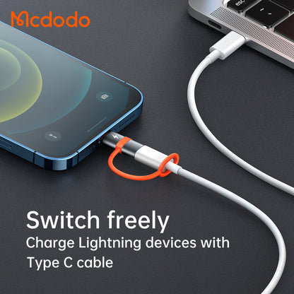 USB-C - Lightning McDodo OT-0510 Daten- und Ladeadapter, Grau